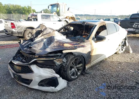 2021 Acura Tlx Technology Package z USA, uszkodzony, nr VIN 19UUB6F42MA004609